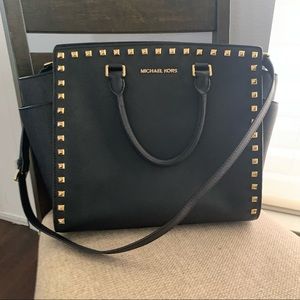 michael kors studded tote